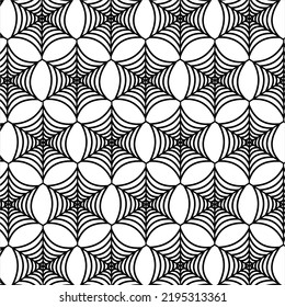 Cobweb seamless design pattern. Used for design surfaces, fabrics, textiles.