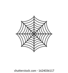 Cobweb spider vector icon web