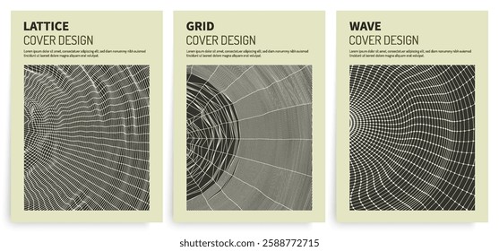 Cobweb or spider web. Connection structure. Abstract science or technology background. 3D grid surface. Cover design template. Vector illustration for card, banner, flyer, poster or brochure.