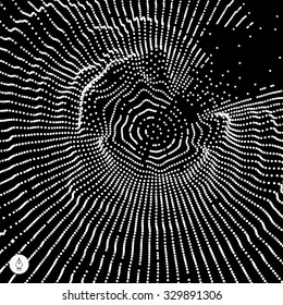 Cobweb or spider web. Network abstract background. Vector Illustration. 