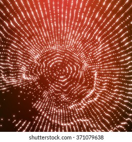 Cobweb Or Spider Web. Network background. Connection Structure. Wireframe Vector Illustration. Abstract grid or web made of dot nodes. 3D Technology Style. Social Network Illustration with Particle