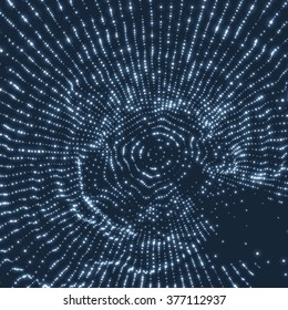 Cobweb Or Spider Web. Network background. Connection Structure. Wireframe Vector Illustration. Abstract grid or web made of dot nodes. 3D Technology Style. Social Network Illustration with Particle