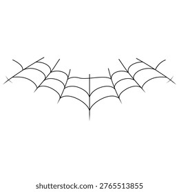 Cobweb. Spooky Halloween spider web. Vector Illustration