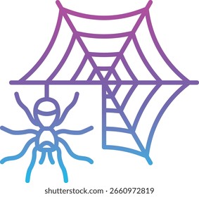 Icono de Vector Cobweb. Se puede utilizar para aplicaciones de impresión, móviles y de Web.