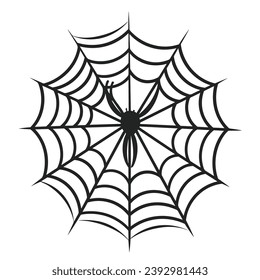 A cobweb vector isolated on a White background, A Spider web silhouette