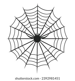 A cobweb vector isolated on a White background, A Spider web silhouette