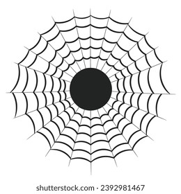 A cobweb vector isolated on a White background, A Spider web silhouette