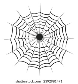 A cobweb vector isolated on a White background, A Spider web silhouette