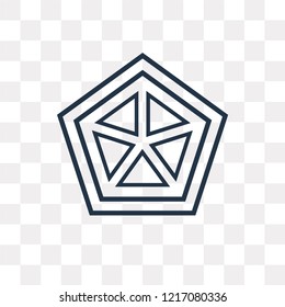 Cobweb vector outline icon isolated on transparent background, high quality linear Cobweb transparency concept can be used web and mobile