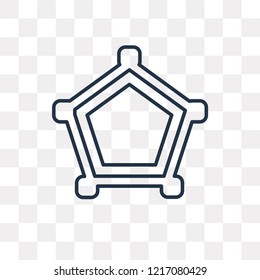 Cobweb vector outline icon isolated on transparent background, high quality linear Cobweb transparency concept can be used web and mobile