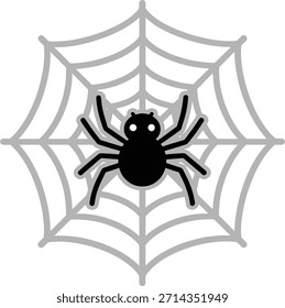 
Telarañas, arañas, gráficos minimalistas en negro