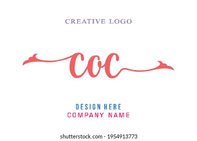 COC lettering logo is simple, easy to understand and authoritative