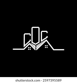 COC Real State logo design, COC simple and modern logo. COC luxurious alphabet design  