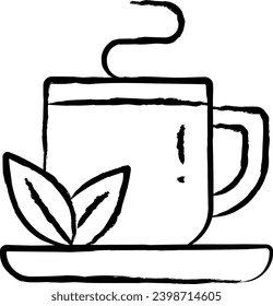 Coca Tea hand drawn vector illustration