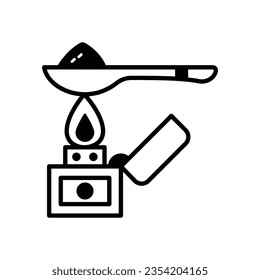 Cocaine dose vector icon which can easily modify or edit

