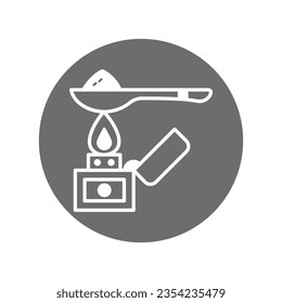 Cocaine dose vector icon which can easily modify or edit

