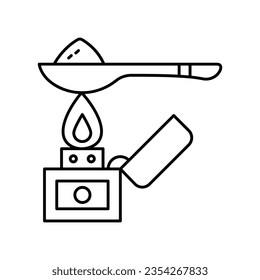 Cocaine dose vector icon which can easily modify or edit

