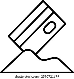 Cocaine Vector Line Icon Design