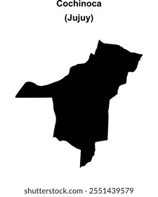 Mapa em branco do departamento de Cochinoca (Jujuy)