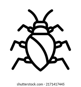 cochkroach line icon illustration vector graphic