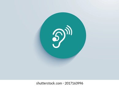 Cochlear Implant Icon Vector Design