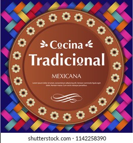 Cocina Tradicional Mexicana - Espacio para copiar de la mesa de arcilla