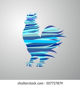 Cock, art chicken, rooster year