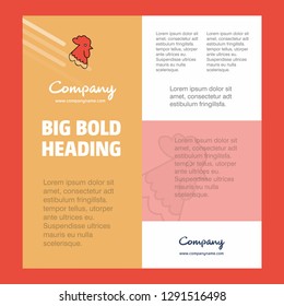 Cock  Business Company Poster Template. with place for text and images. vector background