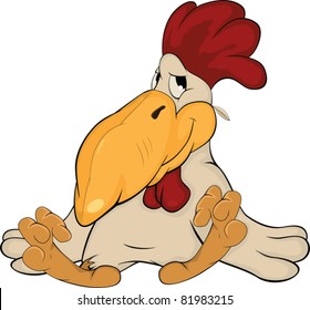 Cock . Cartoon