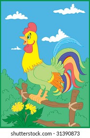 Cock with color contour