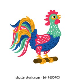 COCK Easter Holy Holiday Bird Symbol Vector Illustration