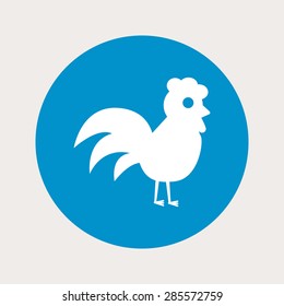 Cock icon. 