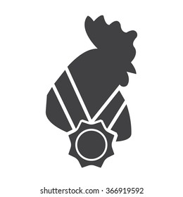 Cock icon. 