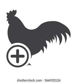Cock icon. 