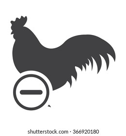 Cock icon. 