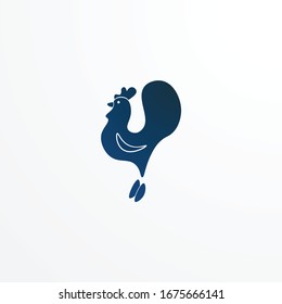 Cock icon. bird design element for illustration.