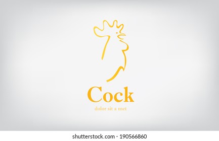 cock icon design.
