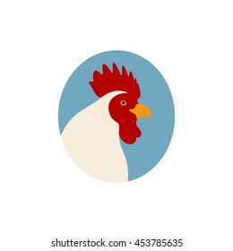 Cock icon. Isolated on white background. Vector illustration, eps 10.