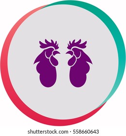 Cock  icon. Vector design.