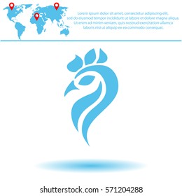 Cock  icon. Vector design.