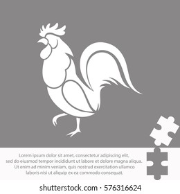 Cock  icon Vector design.