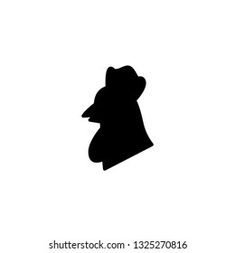 cock icon vector hen