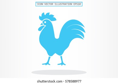 Cock icon. Vector illustration.