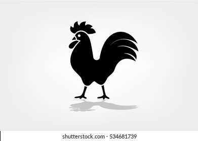 Cock icon. Vector illustration eps10