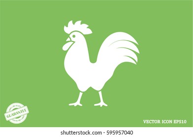 Cock icon. Vector illustration eps10
