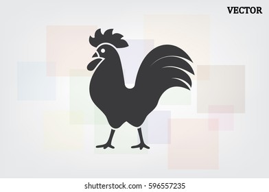 Cock icon. Vector illustration eps10