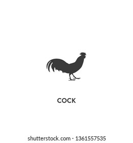 cock icon vector. cock sign on white background. cock icon for web and app