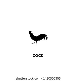 cock icon vector. cock sign on white background. cock icon for web and app