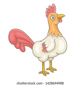 Cock. isolated on white background