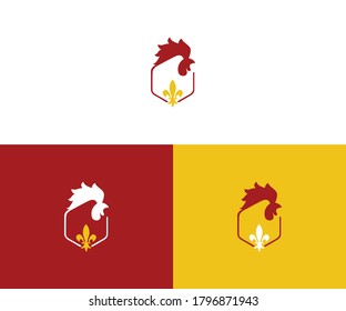cock logo design vector format